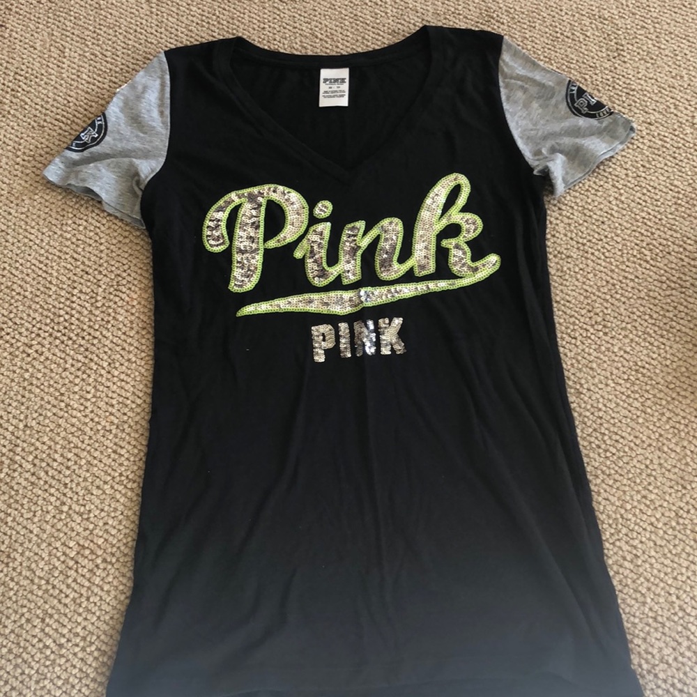 Xs pink sparkle tee